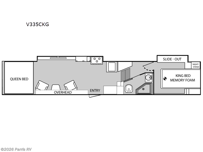 2027 Genesis Supreme Vortex V335CKG - New Toy Hauler For Sale by Parris RV in Murray, Utah features Slideout
