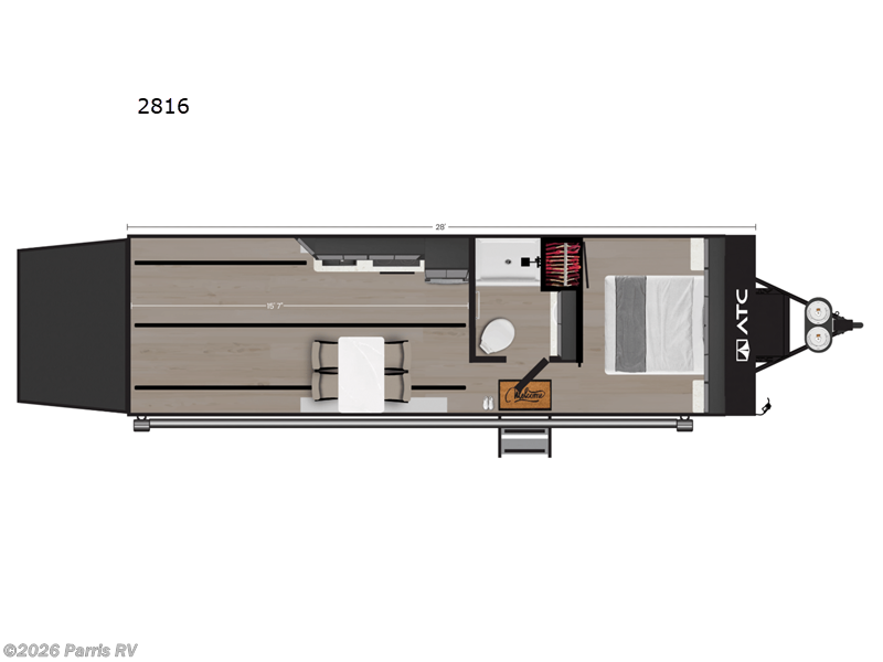 2025 ATC Pla 550 2816 - New Toy Hauler For Sale by Parris RV in Murray, Utah
