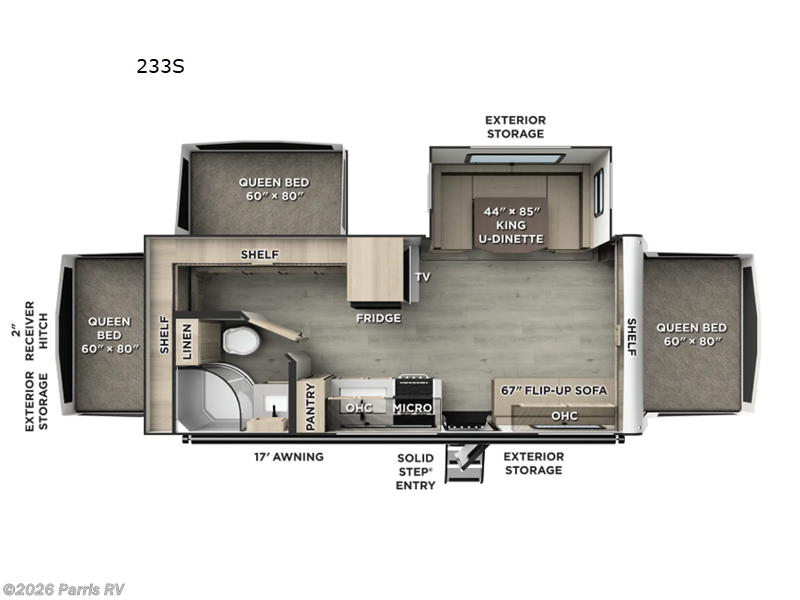 2026 Forest River Rockwood Roo 233S - New Travel Trailer For Sale by Parris RV in Murray, Utah features Slideout