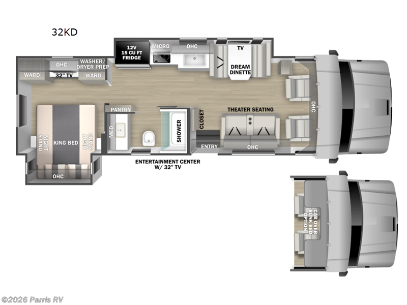 2027 Dynamax Corp Europa 32KD - New Super C For Sale by Parris RV in Murray, Utah features Slideout