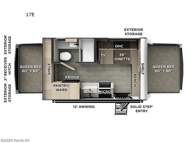 2026 Forest River Rockwood Roo 17E - New Travel Trailer For Sale by Parris RV in Murray, Utah