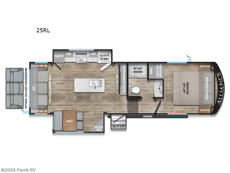 2026 Alliance RV Avenue All-Access 25RL - New Fifth Wheel For Sale by Parris RV in Murray, Utah features Slideout