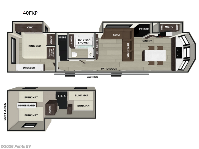 2026 Forest River Salem Grand Villa 40FKP - New Destination Trailer For Sale by Parris RV in Murray, Utah features Slideout