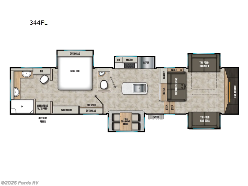 2027 Coachmen Brookstone 344FL - New Fifth Wheel For Sale by Parris RV in Murray, Utah features Slideout