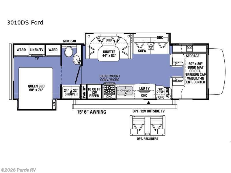 2021 Forest River Sunseeker Classic 3010DS Ford - Used Class C For Sale by Parris RV in Murray, Utah features Slideout