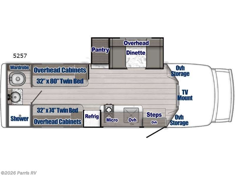 2027 Gulf Stream BT Cruiser 5257 - New Class B+ For Sale by Parris RV in Murray, Utah features Slideout