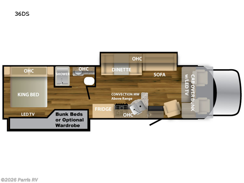 2022 Nexus Ghost 36DS - Used Super C For Sale by Parris RV in Murray, Utah features Slideout