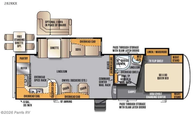 2017 Forest River Wildcat Maxx 282RKX - Used Fifth Wheel For Sale by Parris RV in Murray, Utah features Slideout
