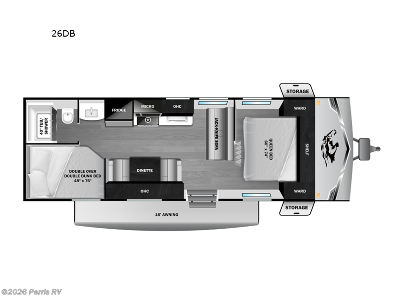2026 Highland Ridge Colt 26DB - New Travel Trailer For Sale by Parris RV in Murray, Utah