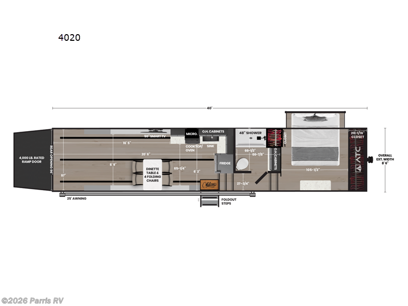 2026 ATC Pla 750 4020 - New Toy Hauler For Sale by Parris RV in Murray, Utah features Slideout