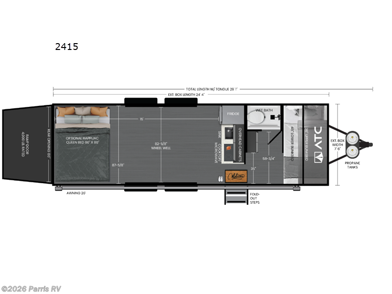 2027 ATC Pla 450 2415 - New Toy Hauler For Sale by Parris RV in Murray, Utah