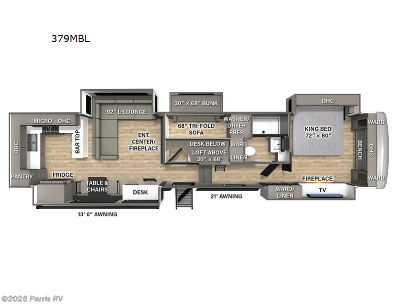 2025 Palomino Columbus 379MBL - New Fifth Wheel For Sale by Parris RV in Murray, Utah features Slideout