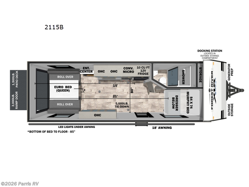 2027 Forest River XLR Boost 2115B - New Toy Hauler For Sale by Parris RV in Murray, Utah