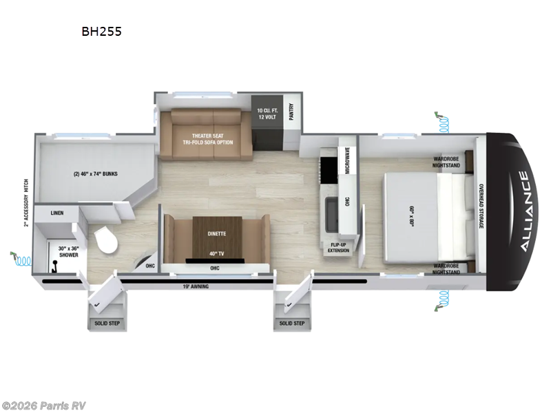 2027 Alliance RV Delta Ultra Lite BH255 - New Travel Trailer For Sale by Parris RV in Murray, Utah features Slideout
