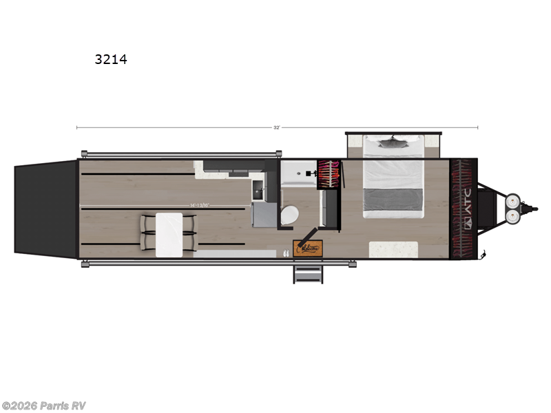 2025 ATC Pla 550 3214 - New Toy Hauler For Sale by Parris RV in Murray, Utah features Slideout