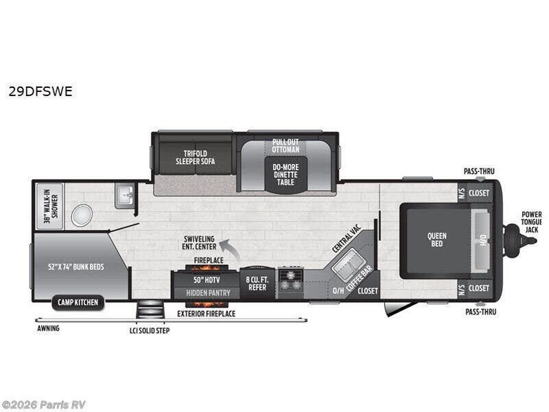 2020 Keystone Hideout 29DFSWE - Used Travel Trailer For Sale by Parris RV in Murray, Utah features Slideout
