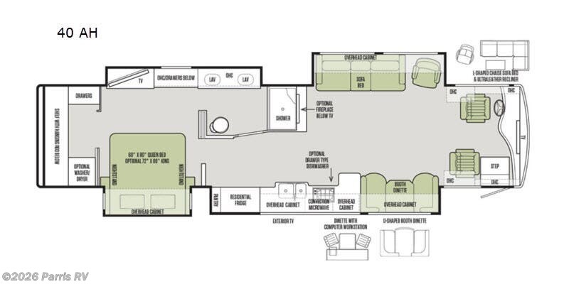 2019 Tiffin Phaeton 40 AH - Used Class A For Sale by Parris RV in Murray, Utah features Slideout