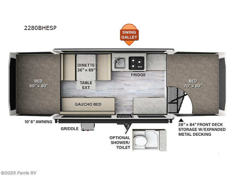 2023 Forest River Rockwood Extreme Sports 2280BHESP - Used Popup For Sale by Parris RV in Murray, Utah