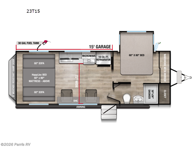2027 Alliance RV Valor All-Access 23T15 - New Toy Hauler For Sale by Parris RV in Murray, Utah features Slideout