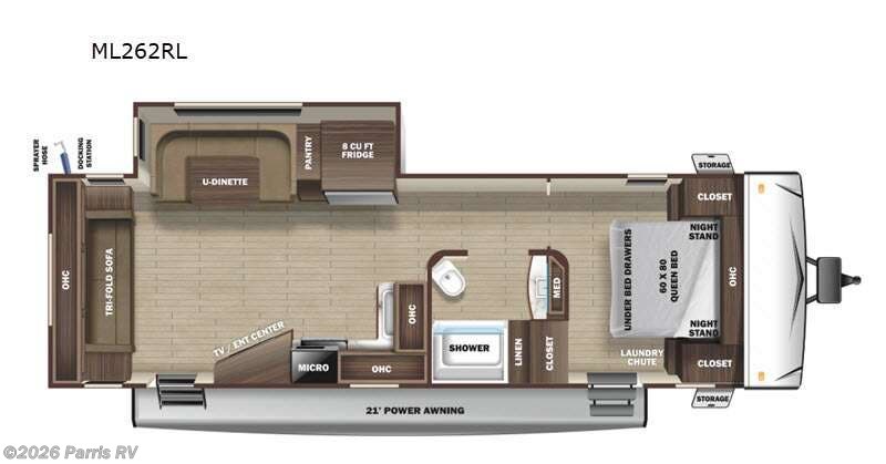 2021 Highland Ridge Mesa Ridge S-Lite ML262RL - Used Travel Trailer For Sale by Parris RV in Murray, Utah features Slideout