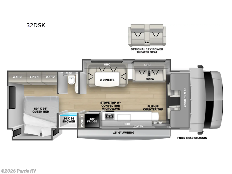 2027 Forest River Solera 32DSK - New Class C For Sale by Parris RV in Murray, Utah features Slideout