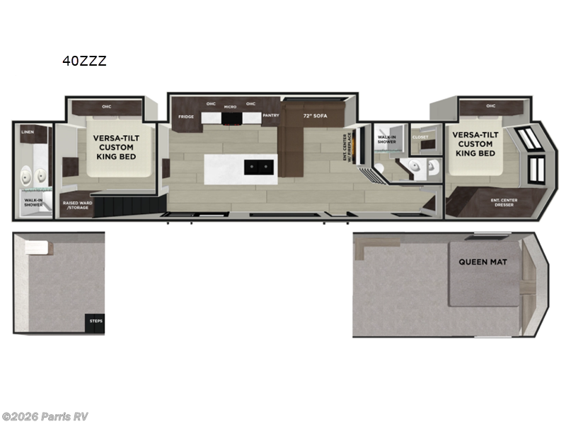 2027 Forest River Salem Villa Series 40ZZZ - New Destination Trailer For Sale by Parris RV in Murray, Utah features Slideout