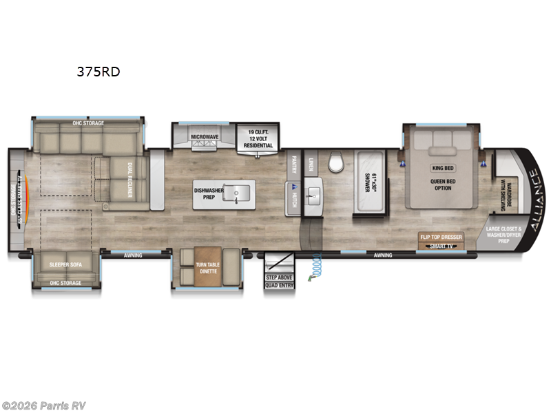 2027 Alliance RV Paradigm 375RD - New Fifth Wheel For Sale by Parris RV in Murray, Utah features Slideout