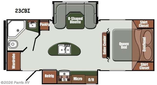 2016 Gulf Stream Gulf Breeze Ultra Lite 23 CBI - Used Travel Trailer For Sale by Parris RV in Murray, Utah features Slideout