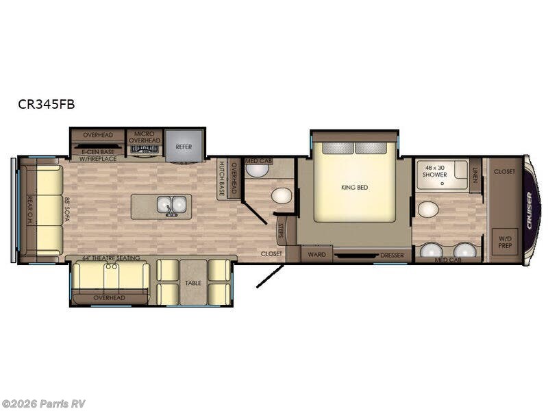2019 CrossRoads Cruiser CR345FB - Used Fifth Wheel For Sale by Parris RV in Murray, Utah features Slideout
