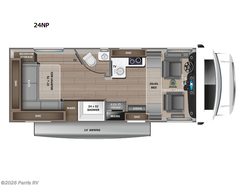 2023 Jayco Melbourne Prestige 24NP - Used Class C For Sale by Parris RV in Murray, Utah