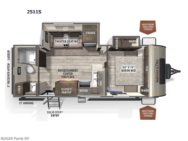 2022 Forest River Rockwood Mini Lite 2511S - Used Travel Trailer For Sale by Parris RV in Murray, Utah features Slideout
