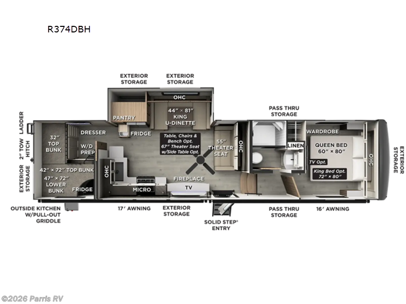 2027 Forest River Rockwood Signature R374DBH - New Fifth Wheel For Sale by Parris RV in Murray, Utah features Slideout