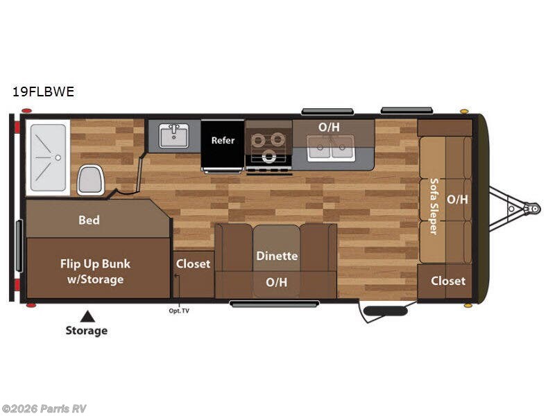 2017 Keystone Hideout 19FLBWE - Used Travel Trailer For Sale by Parris RV in Murray, Utah