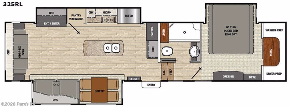 2017 Coachmen Brookstone 325RL - Used Fifth Wheel For Sale by Parris RV in Murray, Utah features Slideout