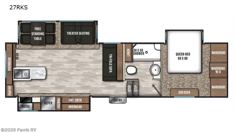 2019 Coachmen Chaparral 27RKS - Used Fifth Wheel For Sale by Parris RV in Murray, Utah features Slideout