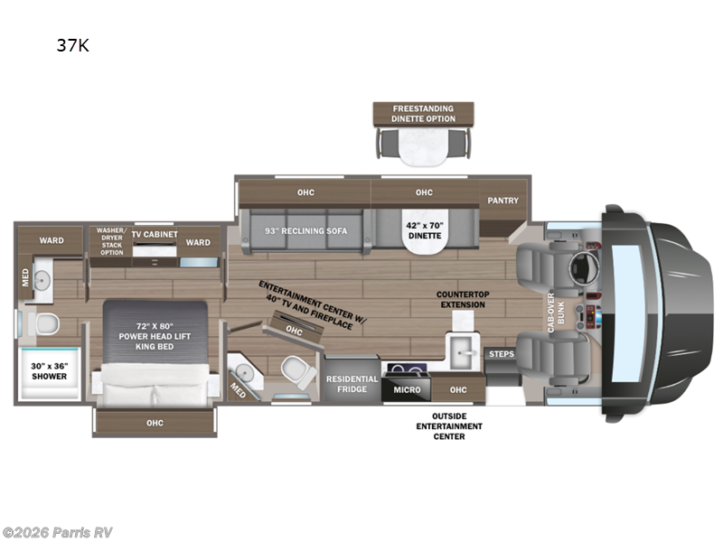 2025 Entegra Coach Accolade XL 37K - Used Super C For Sale by Parris RV in Murray, Utah features Slideout
