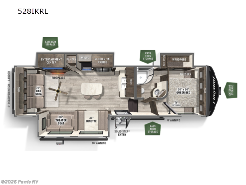 2022 Forest River Flagstaff Super Lite 528lKRL - Used Fifth Wheel For Sale by Parris RV in Murray, Utah features Slideout