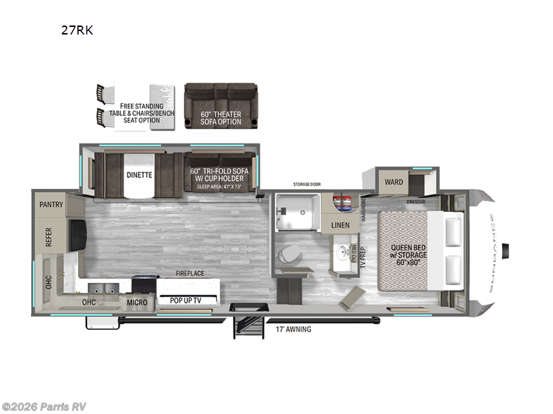 2027 Heartland Sundance 27RK - New Fifth Wheel For Sale by Parris RV in Murray, Utah features Slideout