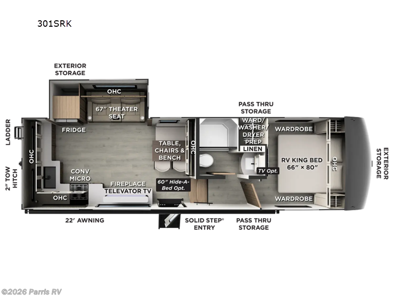2027 Forest River Rockwood Signature 301SRK - New Fifth Wheel For Sale by Parris RV in Murray, Utah features Slideout