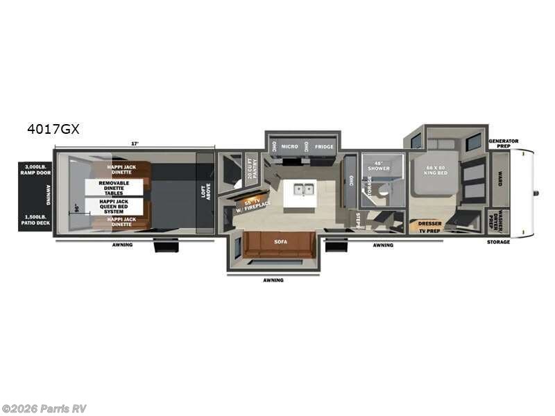 2027 Forest River Sandstorm 4017GX - New Toy Hauler For Sale by Parris RV in Murray, Utah features Slideout