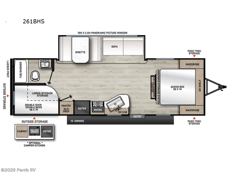 2027 Coachmen Catalina Summit Series 8 261BHS - New Travel Trailer For Sale by Parris RV in Murray, Utah features Slideout