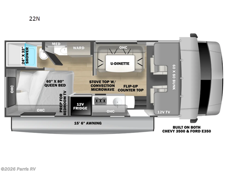 2027 Forest River Solera 22N - New Class C For Sale by Parris RV in Murray, Utah