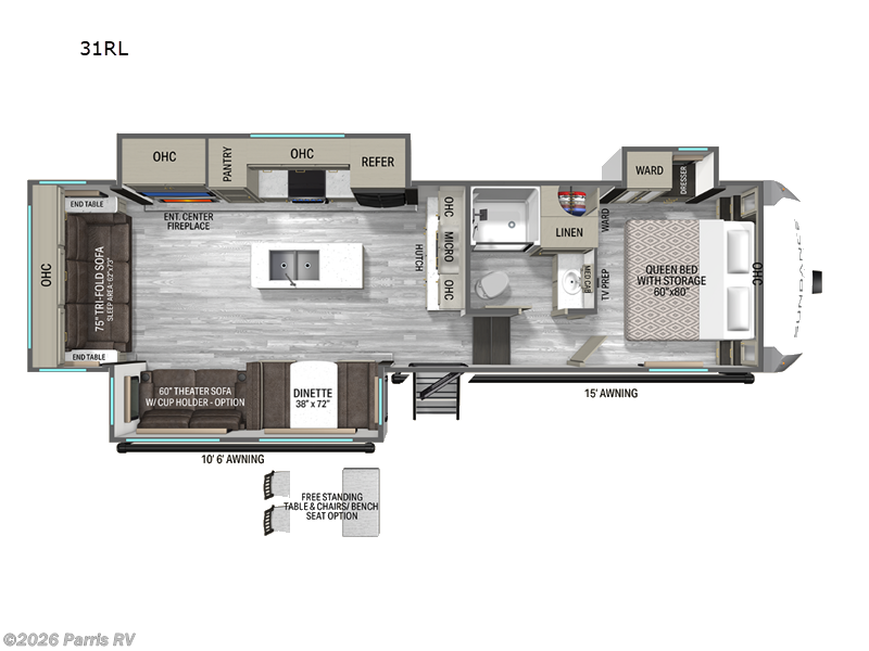 2027 Heartland Sundance 31RL - New Fifth Wheel For Sale by Parris RV in Murray, Utah features Slideout