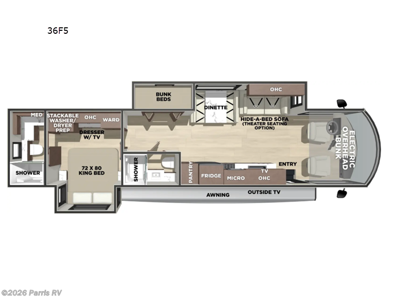 2027 Forest River Georgetown 5 Series 36F5 - New Class A For Sale by Parris RV in Murray, Utah features Slideout