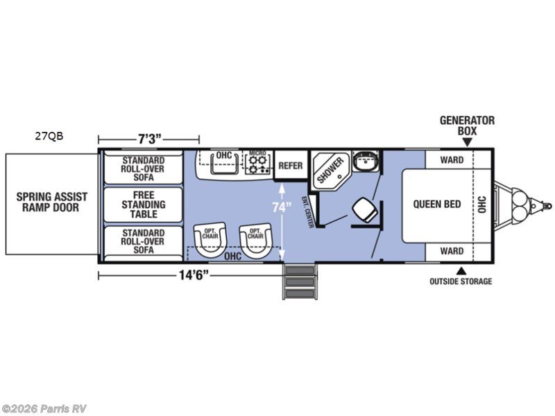 2019 Forest River XLR Boost 27QB - Used Toy Hauler For Sale by Parris RV in Murray, Utah