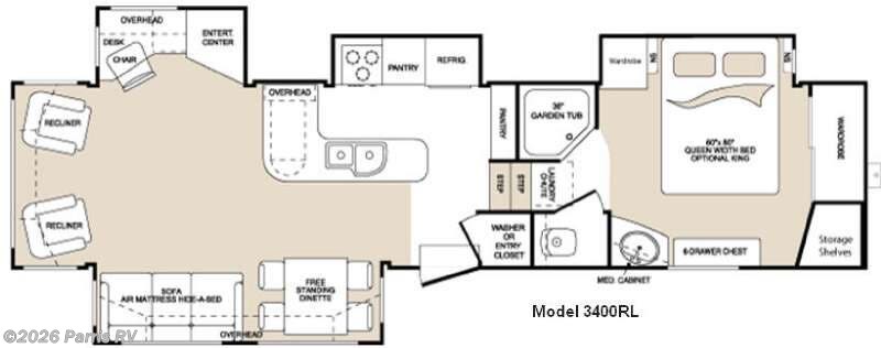 2010 Keystone Montana 3400 RL - Used Fifth Wheel For Sale by Parris RV in Murray, Utah features Slideout