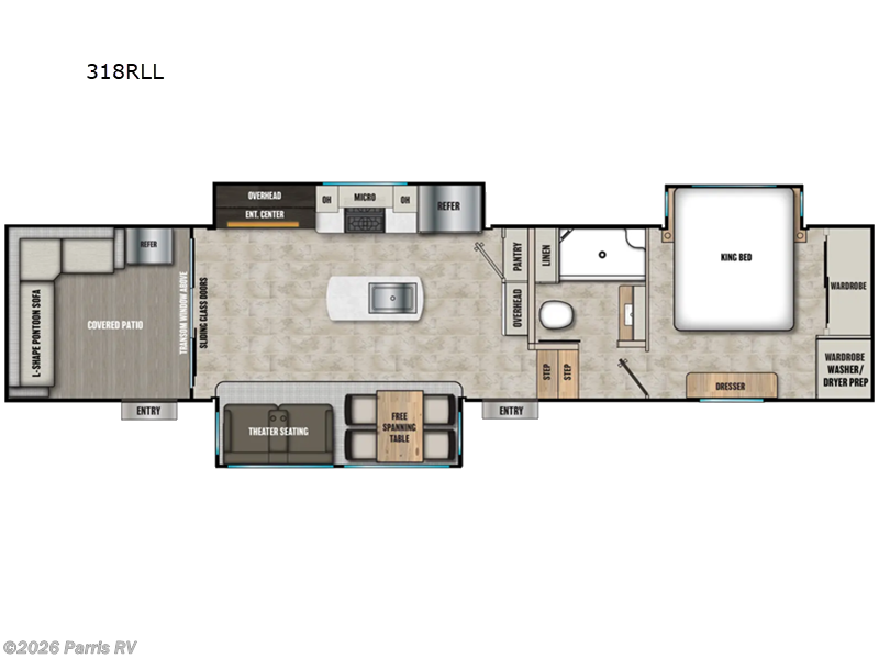 2025 Coachmen Brookstone 318RLL - New Fifth Wheel For Sale by Parris RV in Murray, Utah features Slideout