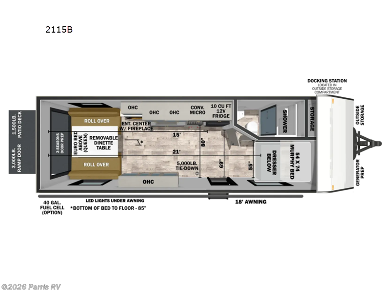 2027 Forest River XLR Boost 2115B - New Toy Hauler For Sale by Parris RV in Murray, Utah