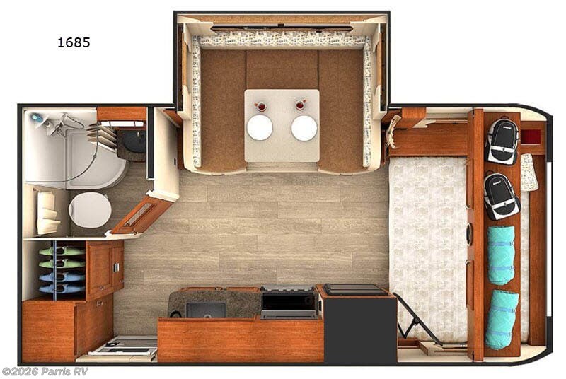 2019 Lance Lance Travel Trailers 1685 - Used Travel Trailer For Sale by Parris RV in Murray, Utah features Slideout