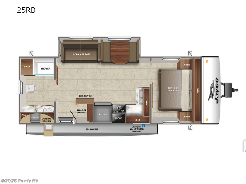 2022 Jayco Jay Feather 25RB - Used Travel Trailer For Sale by Parris RV in Murray, Utah features Slideout